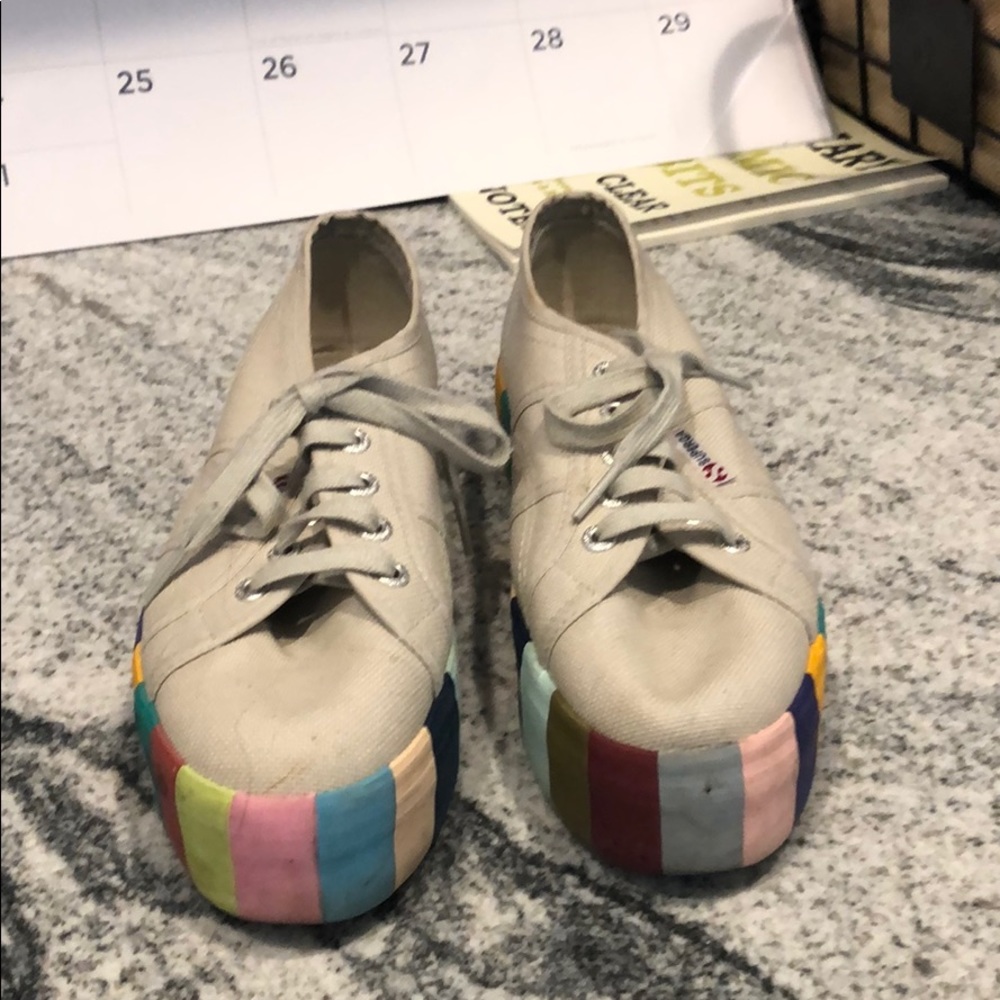 Superga platform sneakers size 38